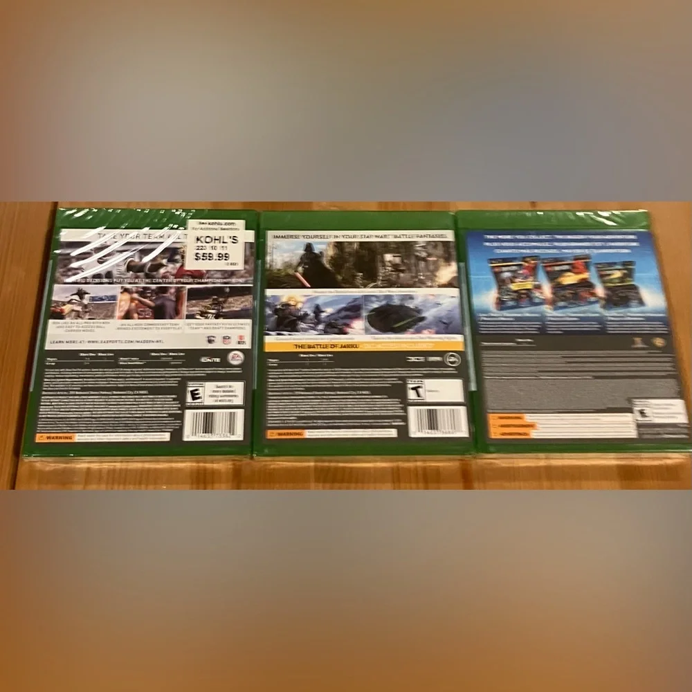 NEW lot of 3 XBOX ONE games. Star Wars Battlefront, Lego Dimensions, Madden 2017